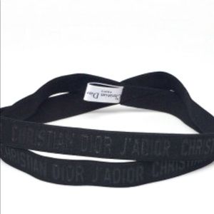 CHRISTIAN DIOR
Black Elastic J'ADIOR Headband Brand New